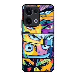Comfort Texture Layer Anime Legends Glass Case for Oppo Reno13 5G
