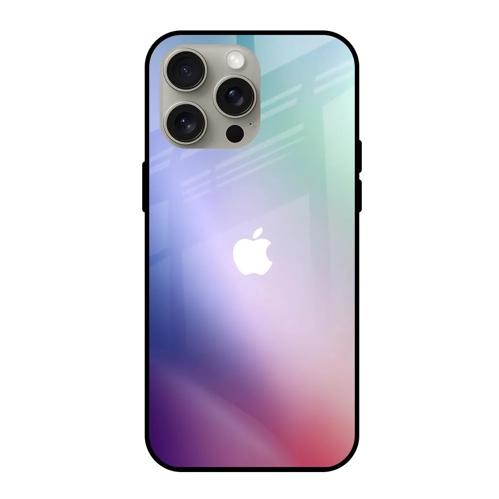 Abstract Holographic Glass Case for iPhone 15 Pro Max Pocket Ready