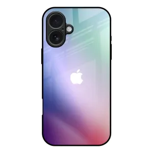 Portable Layer Abstract Holographic Glass Case for iPhone 17