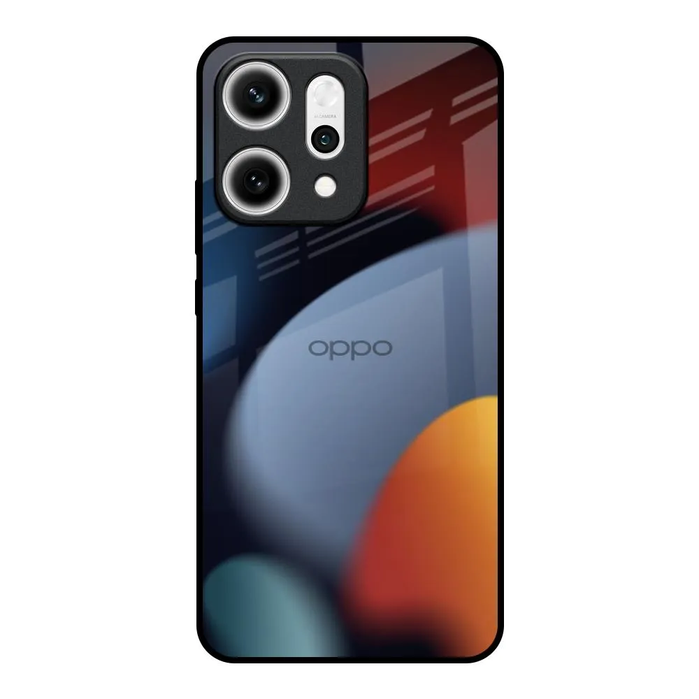 Acrylic Stones Glass Case for Oppo Reno14 5G Trendy Design Hybrid Edge Finish