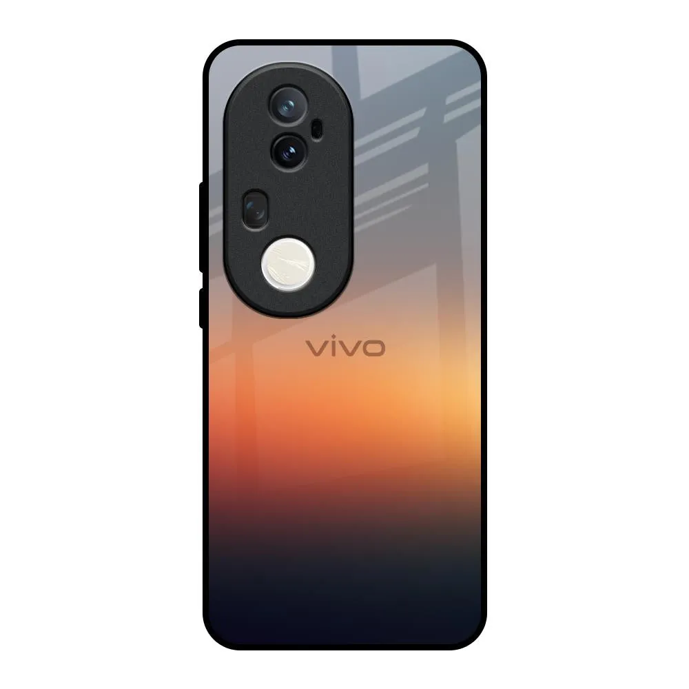 Minimal Look Matte Pattern Layer Aesthetic Orange Glass Case for Vivo T4 Ultra 5G