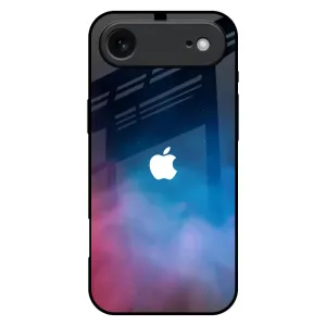 Transparent Look Polished Texture Design Cloudy Galaxy Glass Case for iPhone 17 Air