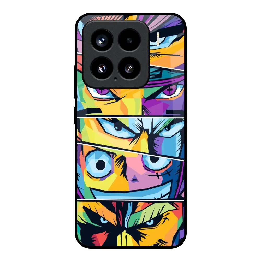 Anime Legends Glass Case for Mi 15 5G Sporty Design Sleek Detail