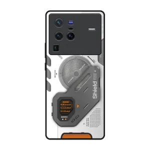 Lightweight Frame Liberty Cyber Glass Case for Vivo X80 Pro 5G