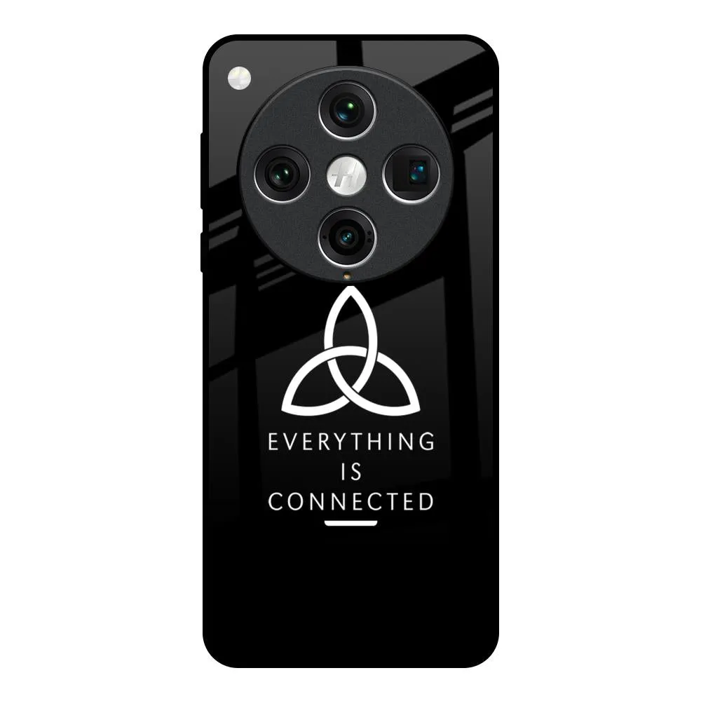 Everything Is Connected Glass Case for Oppo Find x8 Pro Matte Shield Layer 3D Effect