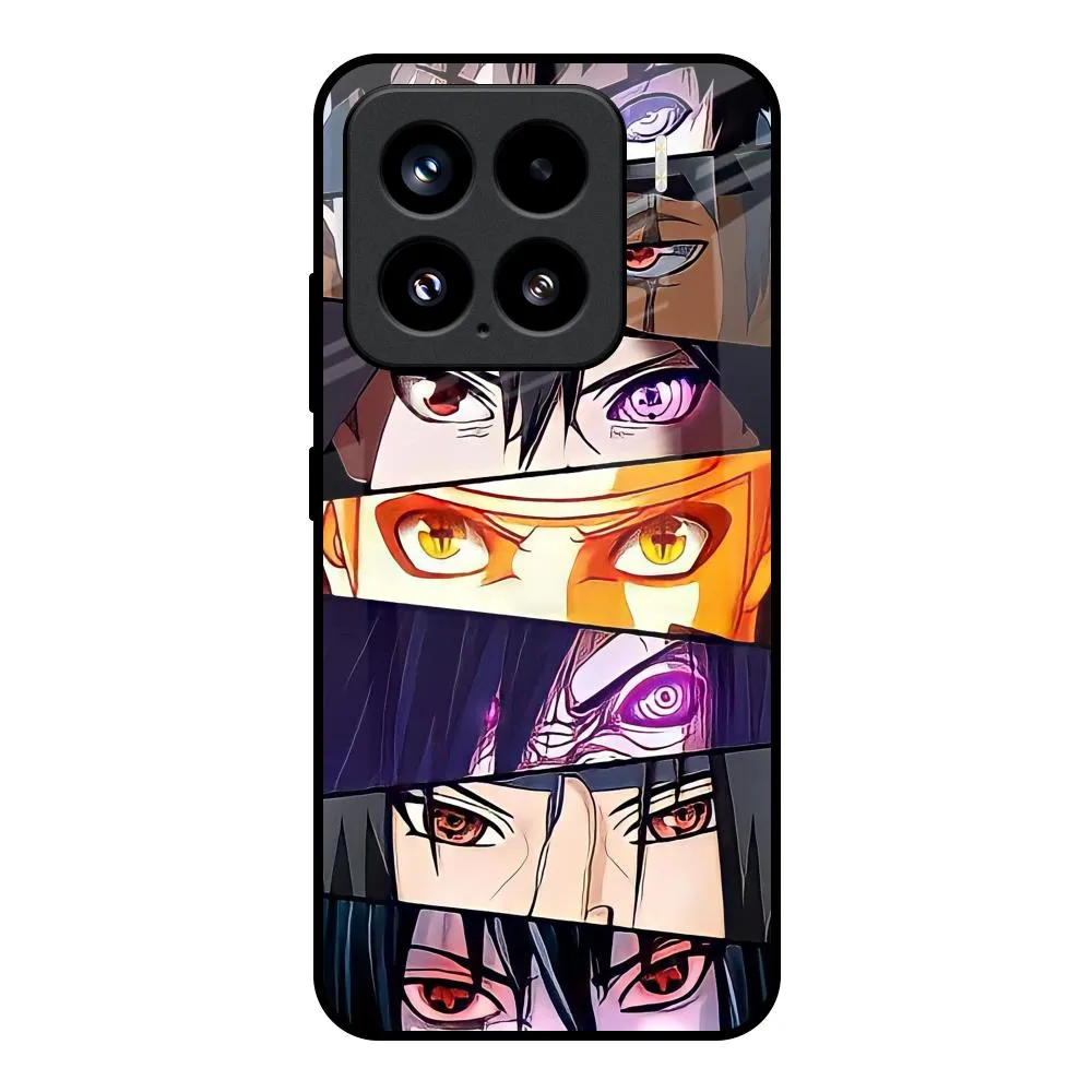 Anime Eyes Glass Case for Mi 15 5G Clear Edge