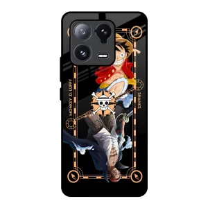 Shanks & Luffy Glass Case for Mi 13 Pro Shock absorption