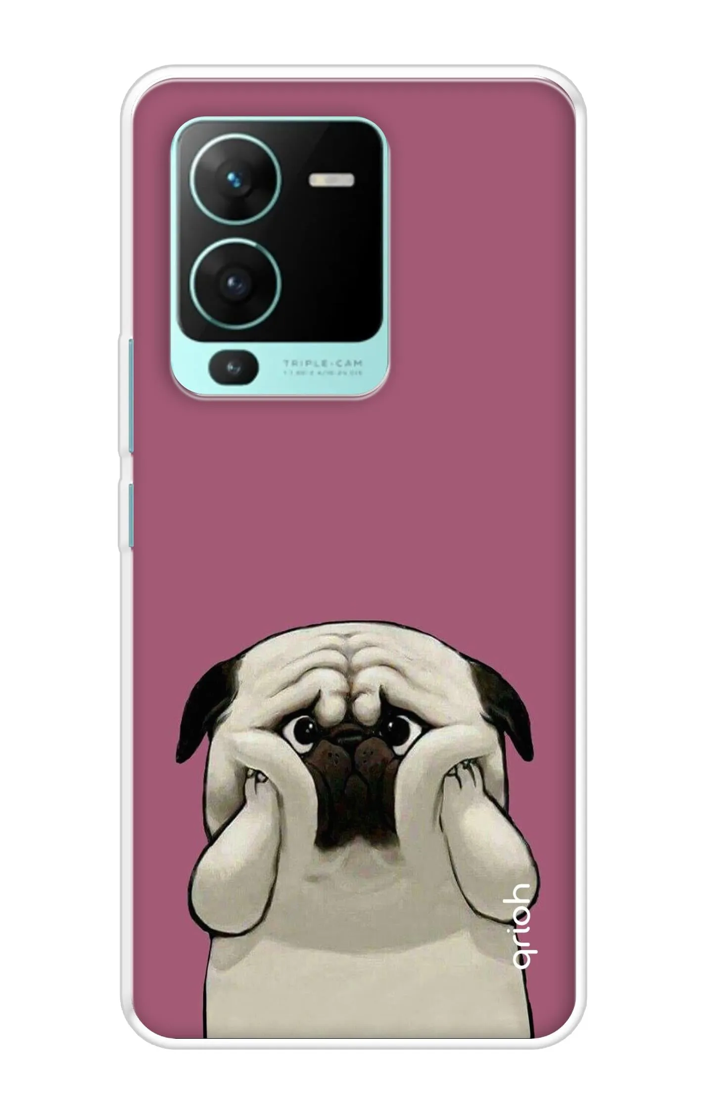 Comfort Fit Edge Chubby Dog Soft Cover for Vivo V25 Pro