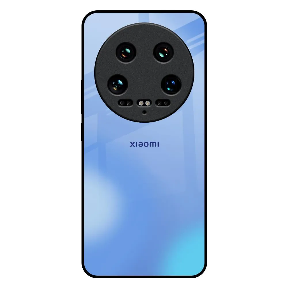 Vibrant Blue Texture Glass Case for Mi 14 Ultra 5G Light Shield