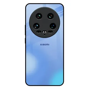 Vibrant Blue Texture Glass Case for Mi 14 Ultra 5G Light Shield