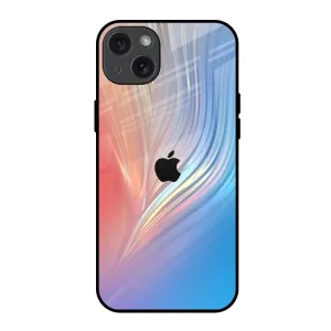 Mystic Aurora Glass Case for iPhone 15 Plus Elegant Look
