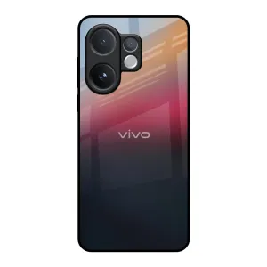 Ocean View Glass Case for Vivo V60 5G metal frame Hybrid Build Texture