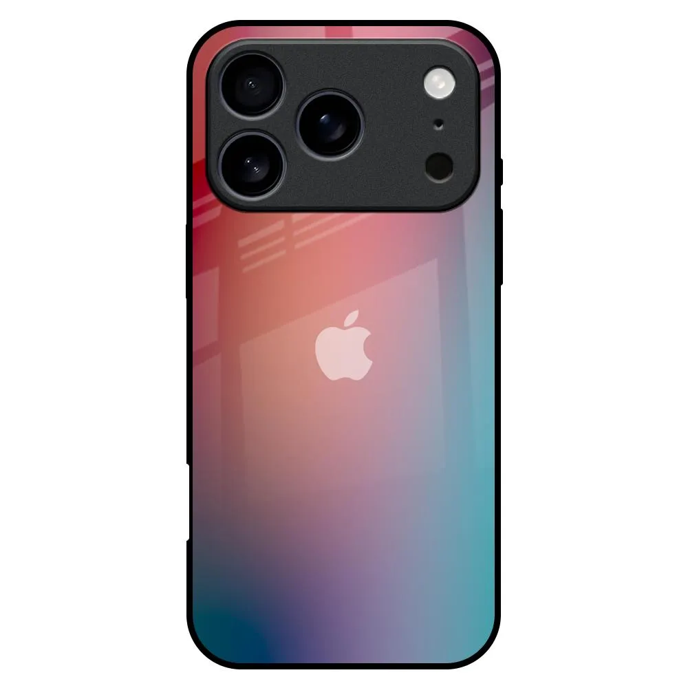 Soft Surface Layer Dusty Multi Gradient Glass Case for iPhone 17 Pro Max