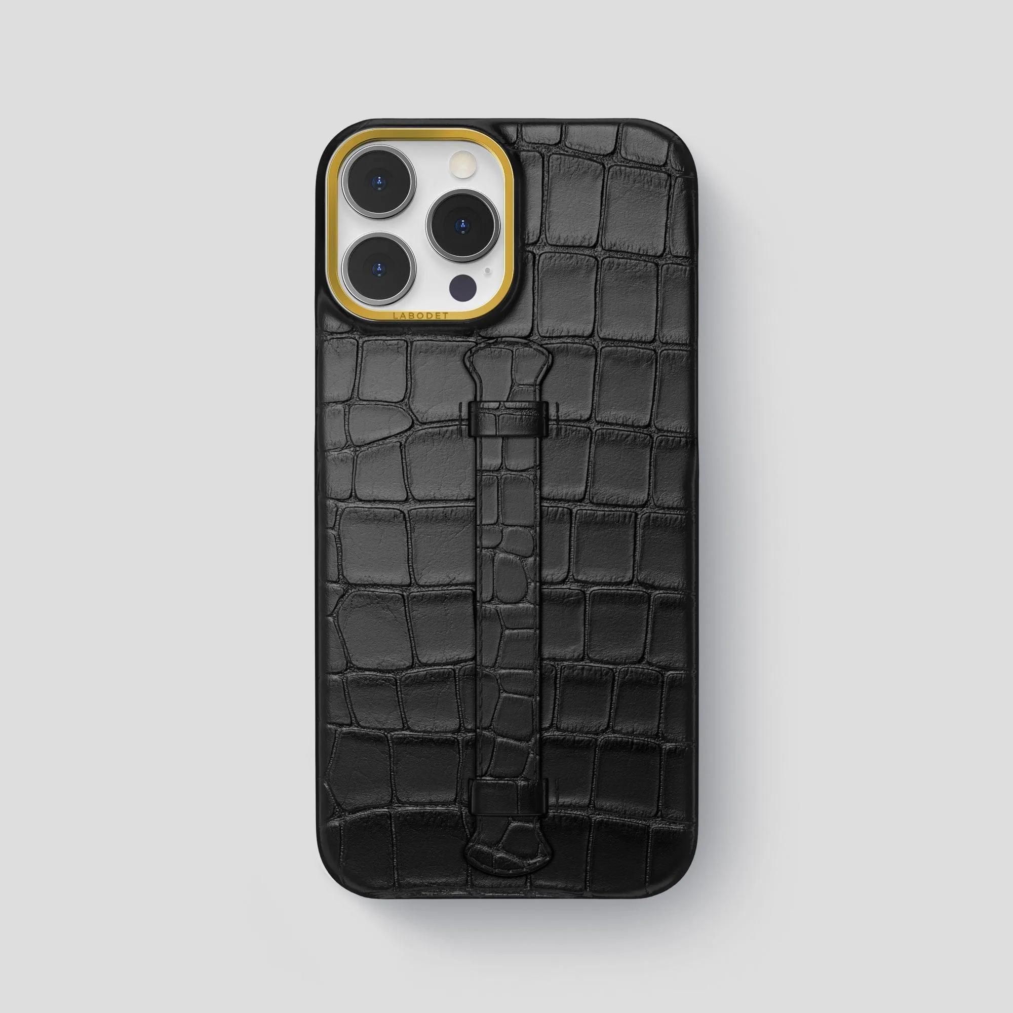 Durable Pattern Protective Pattern Center Handle For iPhone 15 Pro Max In Alligator