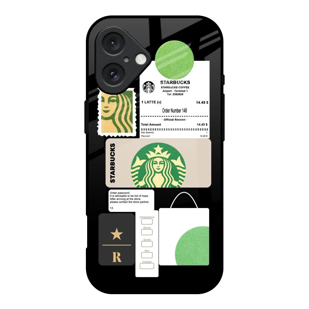 Coffee Latte Glass Case for iPhone 16 Durable Layer Rugged Detail Layer