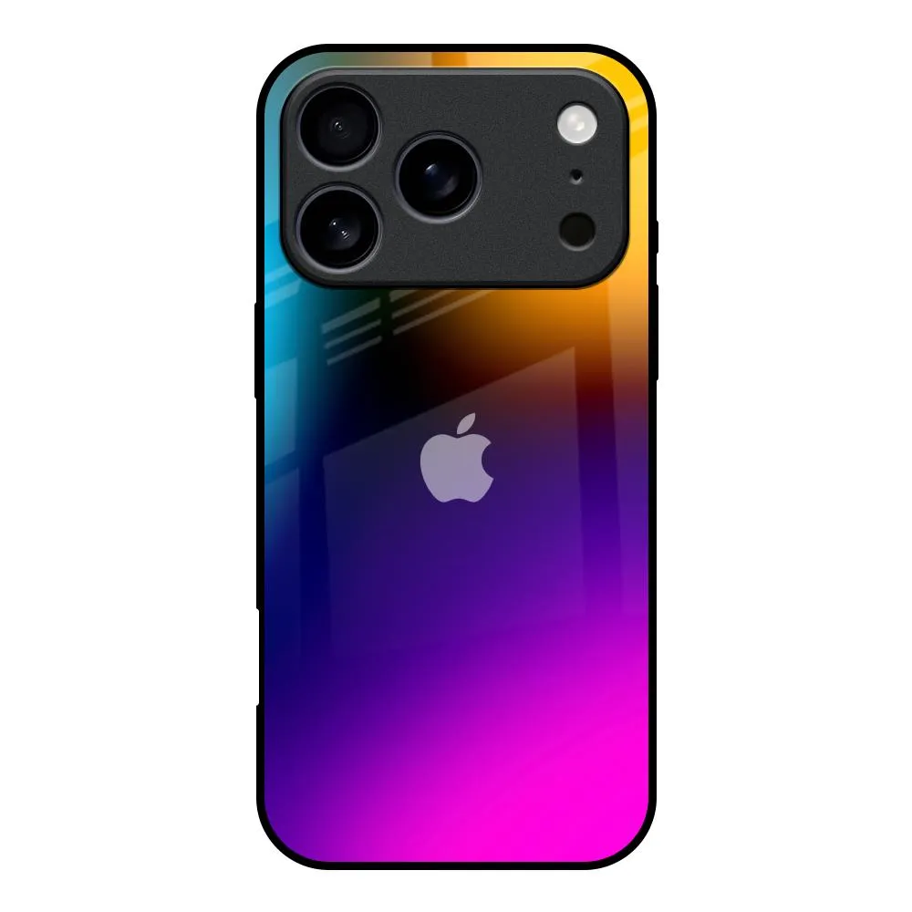 Slim Texture Prism Color Glass Case for iPhone 17 Pro