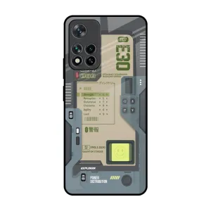 Art Station Glass Case for Mi 11i Smooth Texture Pattern Rugged Pattern Texture
