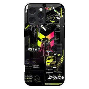 Modern Form Astro Glitch Glass Case for iPhone 16 Pro Max