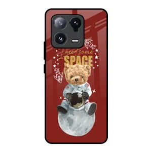 Smooth Texture Pattern Astronaut Bear Glass Case for Mi 13 Pro