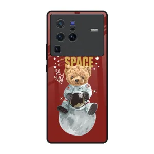 Astronaut Bear Glass Case for Vivo X80 Pro 5G Shock Surface Layer Durable Form