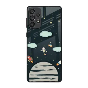 Premium Protection Astronaut Dream Glass Case For Samsung Galaxy A73 5G