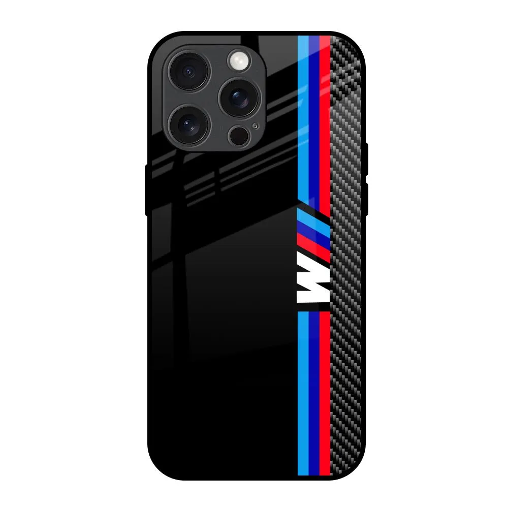 Strong Shell Anti Shock Layer Automotive Art Glass Case for iPhone 15 Pro Max