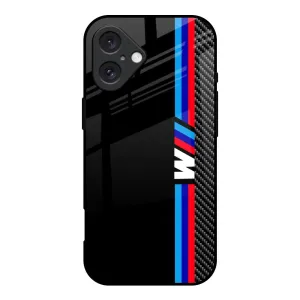 Automotive Art Glass Case for iPhone 16 Soft Protection