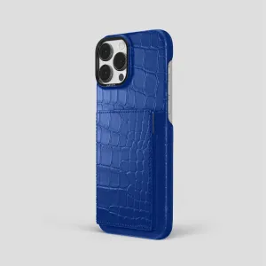 Grip Safe Durable Detail Bi-Fold Case For iPhone 15 Pro Max In Alligator