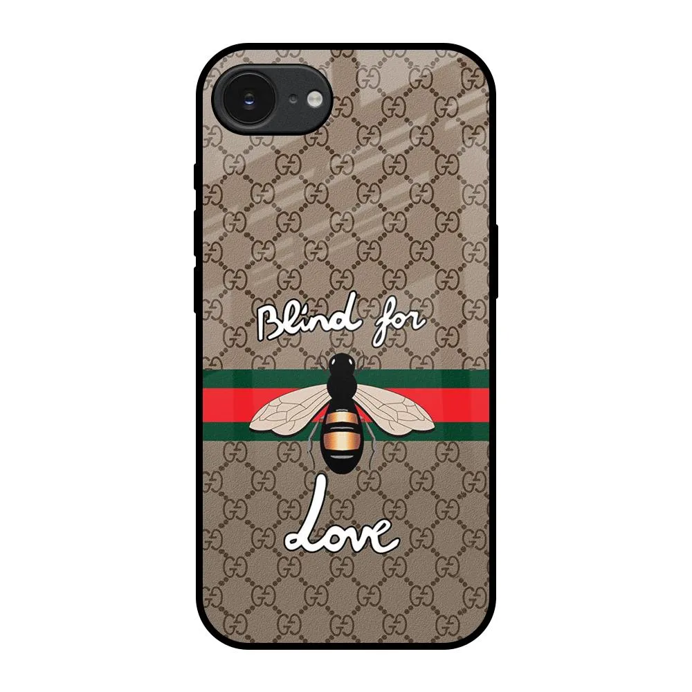 Blind For Love Glass Case for Apple iPhone 16e Luxury Texture Finish