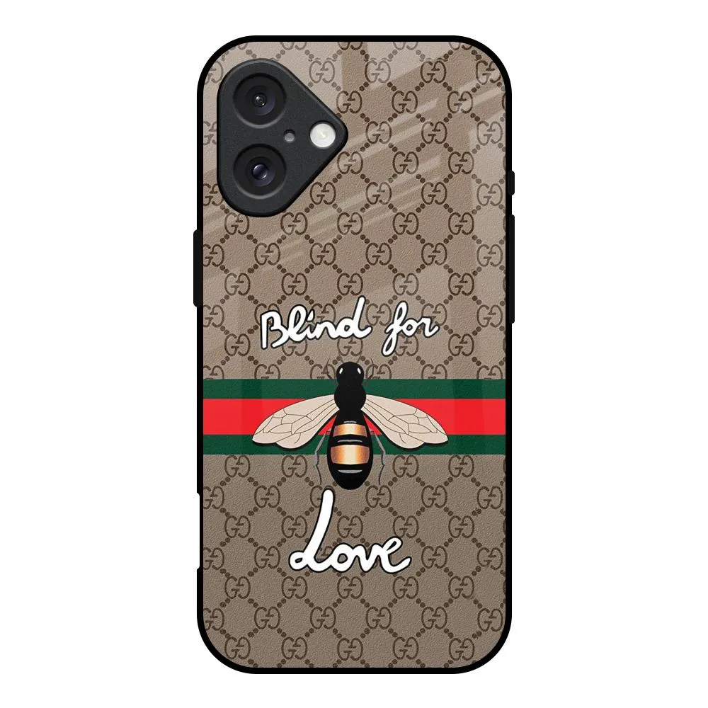 Blind For Love Glass Case for iPhone 16 Elegant Craft Polished Surface Texture