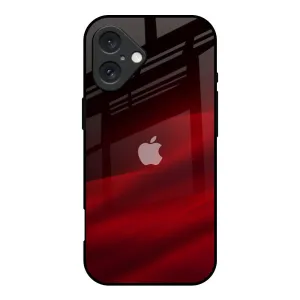 Durable Finish Layer Bloody Rays Glass Case for iPhone 16