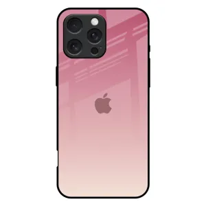 Blooming Pink Glass Case for iPhone 16 Pro Max Comfort Texture Layer Light Build