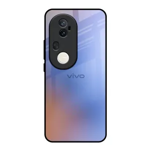 Premium Edge Blue Aura Glass Case for Vivo T4 Ultra 5G
