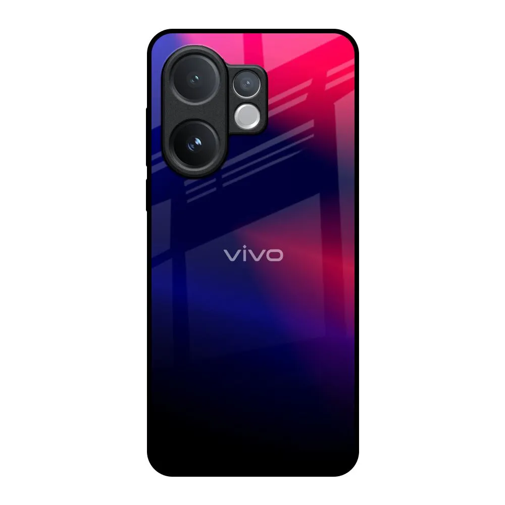 Blue Ombre Glass Case for Vivo V60 5G Ergonomic grip