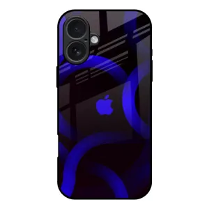 Precision Cutouts Blue Ring Light Glass Case for iPhone 17