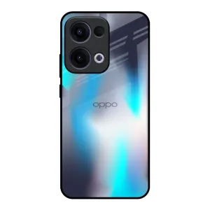 Non slip grip Blue Swan Shadow Glass Case for Oppo Reno13 5G