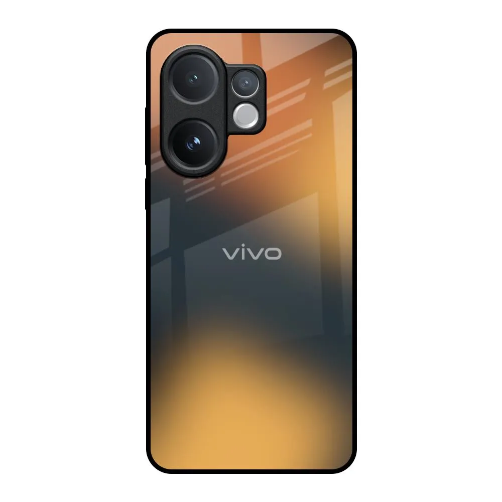 Rugged Look Finish Elegant Build Texture Blurry Art Glass Case for Vivo V60 5G