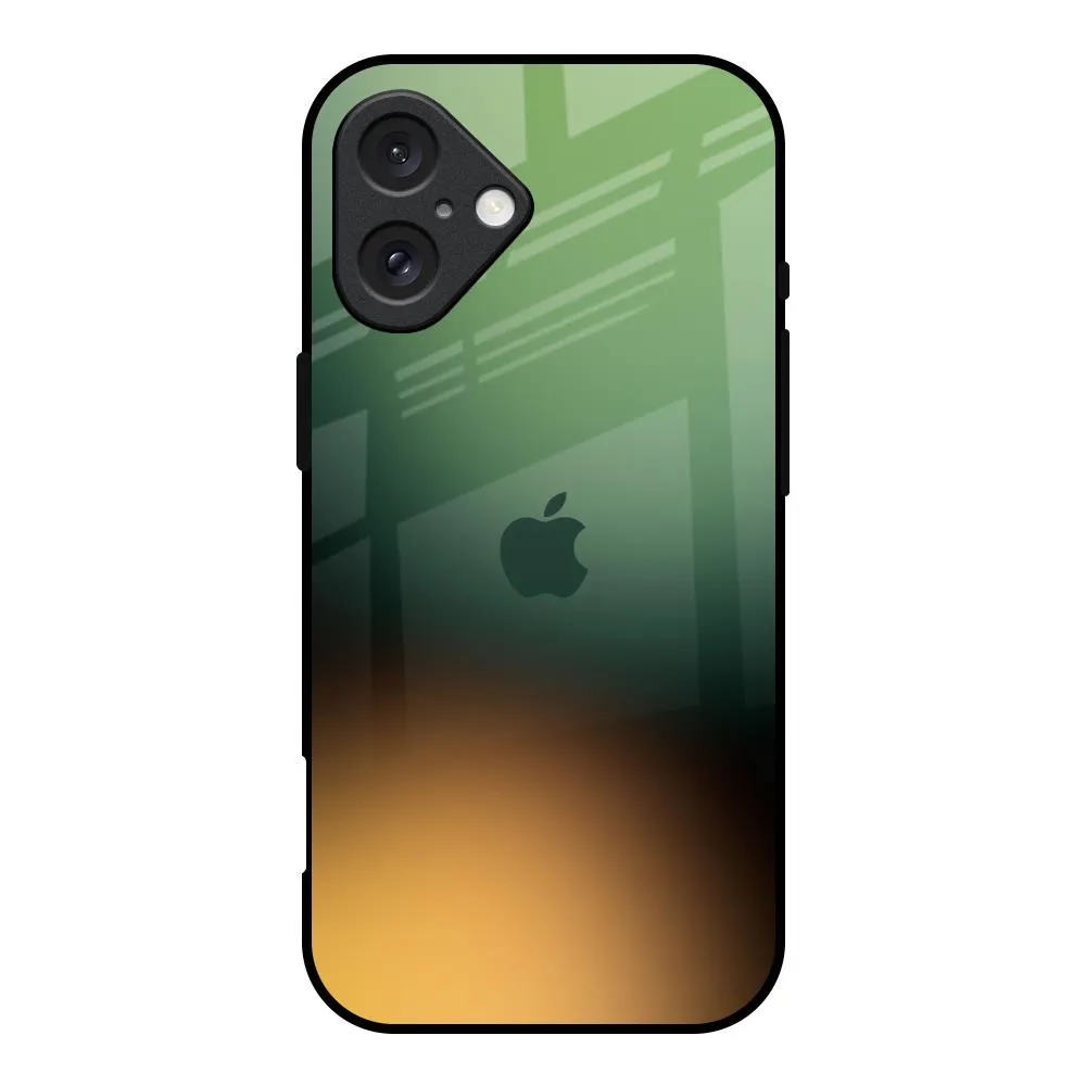 Soft Protection Edge Blurry Forest Glass Case for iPhone 16