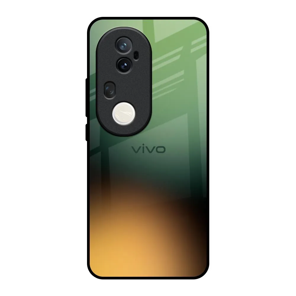 Blurry Forest Glass Case for Vivo T4 Ultra 5G Luxury Texture Design Premium Texture
