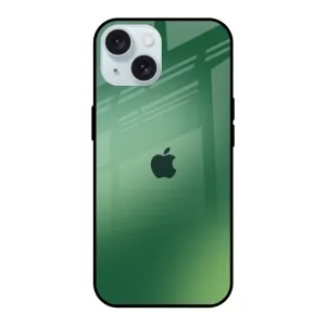 Urban Minimalism Green Grunge Texture Glass Case for iPhone 15