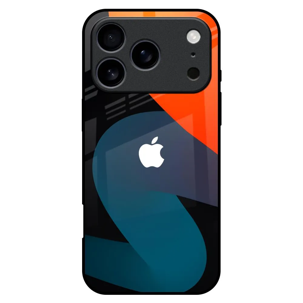 Bold Line Glass Case for iPhone 17 Pro Max simple design