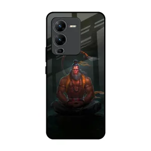 Lord Hanuman Animated Glass Case for Vivo V25 Pro Smooth Lining