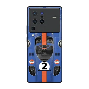 Flexible Pattern Texture Lightweight Build Car Adiction Glass Case for Vivo X80 Pro 5G