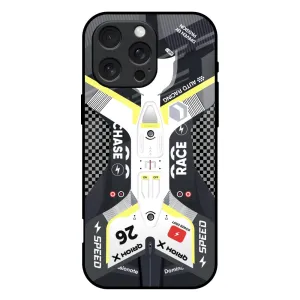 Car Enthusiast Glass Case for iPhone 16 Pro Max Premium Shield