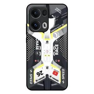 Soft Finish Car Enthusiast Glass Case for Oppo Reno13 Pro 5G