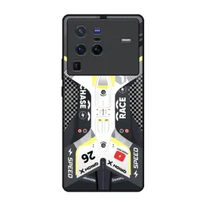 Transparent Edge Compact Structure Car Enthusiast Glass Case for Vivo X80 Pro 5G