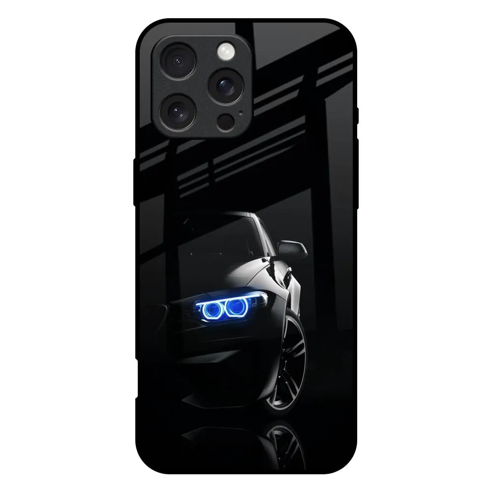 Heat resistant Smooth Edges Car In Dark Glass Case for iPhone 16 Pro Max