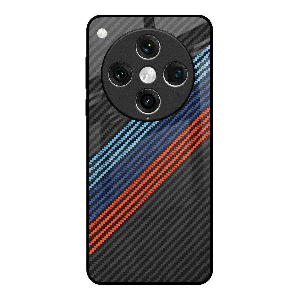 Ultra Thin Comfort Texture Carbon Inspired Glass Case for Oppo Find x8 Pro