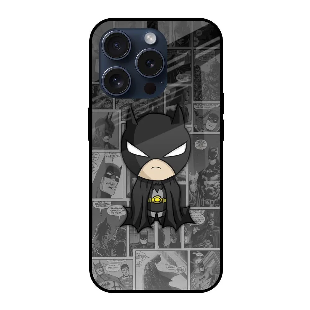 Urban Fashion Protective Surface Cartoon Art Glass Case for iPhone 15 Pro