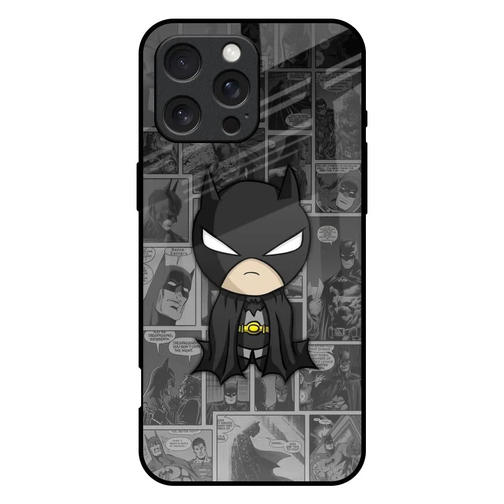 Sleek Texture Fashion Design Cartoon Art Glass Case for iPhone 16 Pro Max